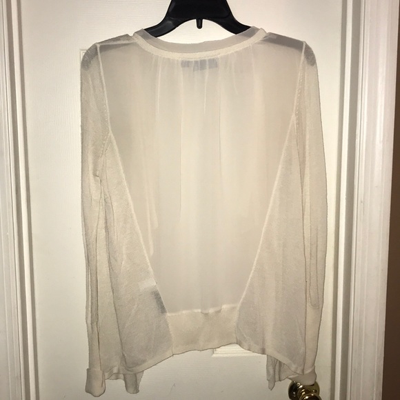 Cream sheer cardigan - Picture 2 of 3